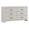 Coaster Brantford 6-drawer Farmhouse Wood Dresser Coastal White