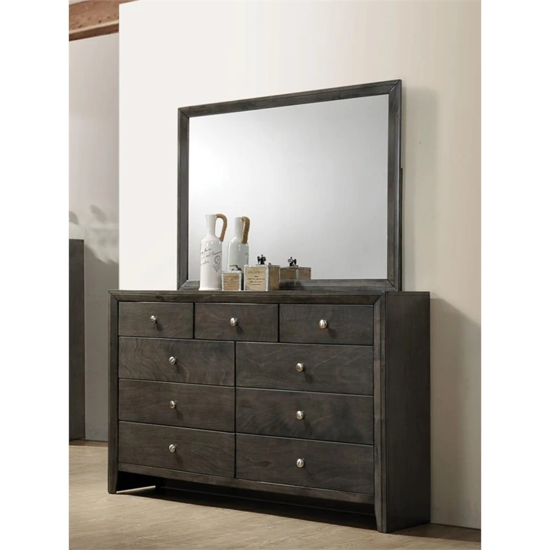 Coaster Serenity 9-drawer Transitional Wood Dresser In Mod Gray 11 Coaster Serenity 9-drawer Transitional Wood Dresser In Mod Gray - Image 11