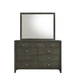 Coaster Serenity 9-drawer Transitional Wood Dresser In Mod Gray 23 Coaster Serenity 9-drawer Transitional Wood Dresser In Mod Gray -Cymax Sales 2751834 4 L