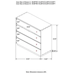 Coaster Winslow 4-drawer Wood Chest In Smokey Walnut And Brown -Cymax Sales 2751875 2 L