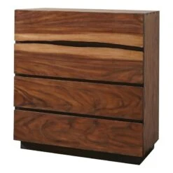 Coaster Winslow 4-drawer Wood Chest In Smokey Walnut And Brown