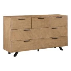 Coaster Taylor 7-drawer Wood Rectangular Dresser In Light Honey Brown