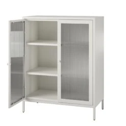 Pemberly Row Modern / Contemporary 2 Door Accent Cabinet In White 13 Pemberly Row Modern / Contemporary 2 Door Accent Cabinet In White -Cymax Sales 2758761 4 L