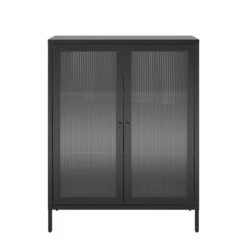 Pemberly Row Modern / Contemporary 2 Door Accent Cabinet In Black -Cymax Sales 2758767 3 L