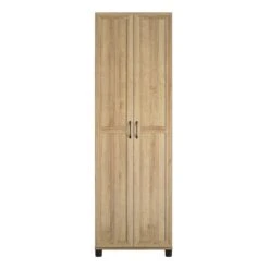 Pemberly Row Modern / Contemporary 24" Utility Cabinet In Natural -Cymax Sales 2758768 5 L