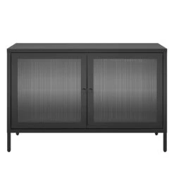 Pemberly Row Modern / Contemporary 2 Door Storage Cabinet In Black -Cymax Sales 2758771 3 L