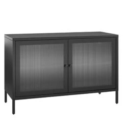 Pemberly Row Modern / Contemporary 2 Door Storage Cabinet In Black -Cymax Sales 2758771 5 L