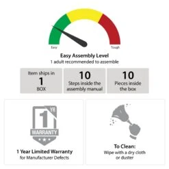 Pemberly Row Modern / Contemporary 2 Door Storage Cabinet In Black -Cymax Sales 2758771 8 L