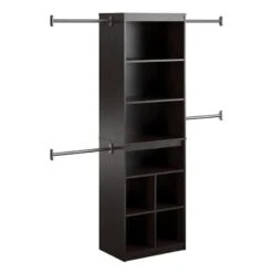 Pemberly Row Modern Closet Storage System In Espresso Finish -Cymax Sales 2758773 4 L