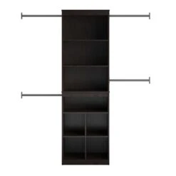 Pemberly Row Modern Closet Storage System In Espresso Finish -Cymax Sales 2758773 6 L