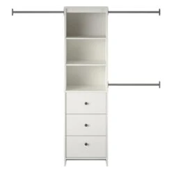 Pemberly Row Modern Closet Storage Organizer In White Finish -Cymax Sales 2758774 4 L