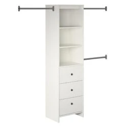 Pemberly Row Modern Closet Storage Organizer In White Finish -Cymax Sales 2758774 6 L