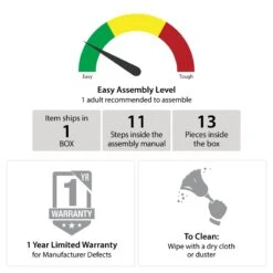 Pemberly Row Modern Tall 2 Door Storage Cabinet In Black Finish -Cymax Sales 2758783 8 L