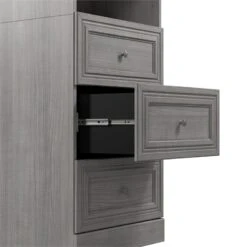Bestar Versatile U-Shaped Walk-In Engineered Wood Closet Organizer In Gray -Cymax Sales 2766838 3 L