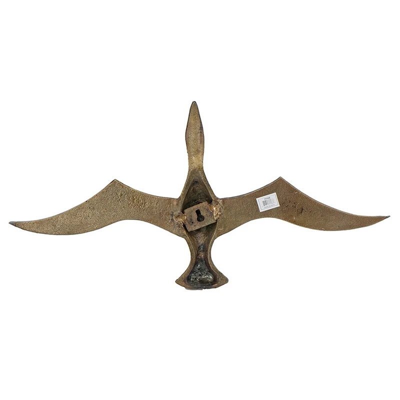 Riso 24 Inch Flying Bird Wall Decoration Aluminum Textured Brown Surface 3 Riso 24 Inch Flying Bird Wall Decoration Aluminum Textured Brown Surface - Image 3