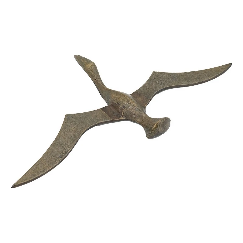 Riso 24 Inch Flying Bird Wall Decoration Aluminum Textured Brown Surface 1 Riso 24 Inch Flying Bird Wall Decoration Aluminum Textured Brown Surface