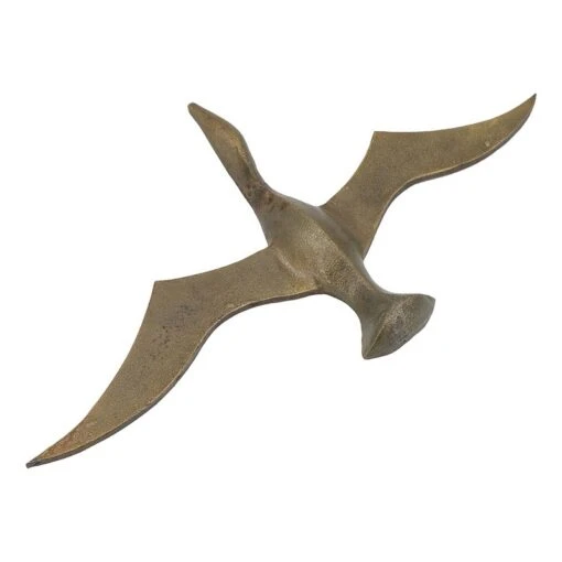 Riso 21 Inch Flying Bird Wall Decoration Aluminum Textured Brown Surface -Cymax Sales 2769836 L