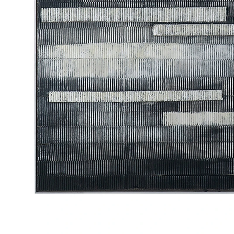 36 X 48 Inch Framed Wall Art Hand Painted Horizontal Abstract Graphics 4 36 X 48 Inch Framed Wall Art Hand Painted Horizontal Abstract Graphics - Image 4