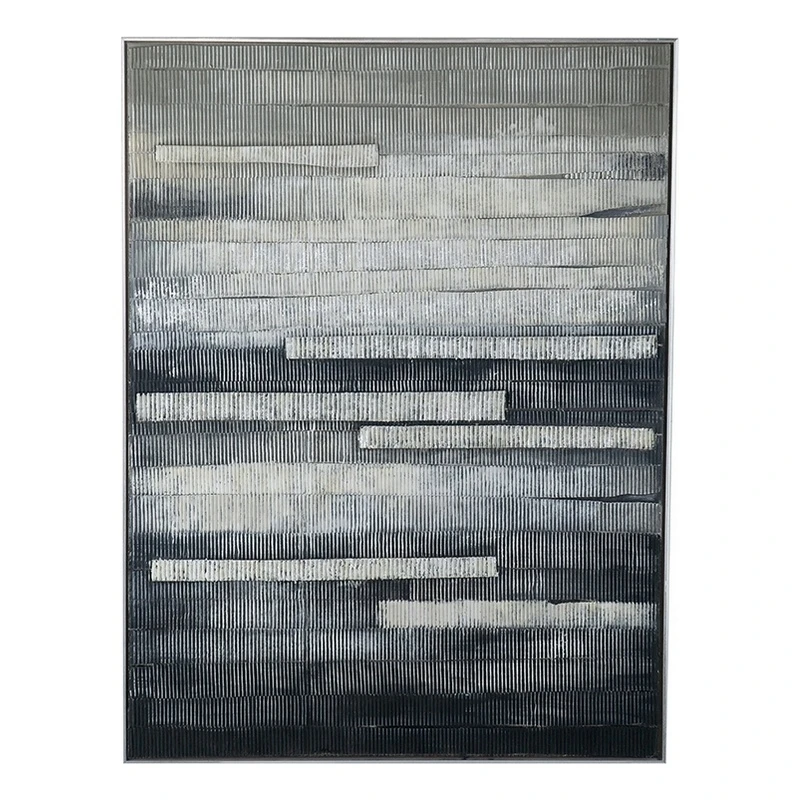 36 X 48 Inch Framed Wall Art Hand Painted Horizontal Abstract Graphics 1 36 X 48 Inch Framed Wall Art Hand Painted Horizontal Abstract Graphics