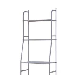 Rid 65 Inch Bath Etagere Over The Toilet Storage 3 Shelves Metal Silver 7 Rid 65 Inch Bath Etagere Over The Toilet Storage 3 Shelves Metal Silver -Cymax Sales 2770038 2 L
