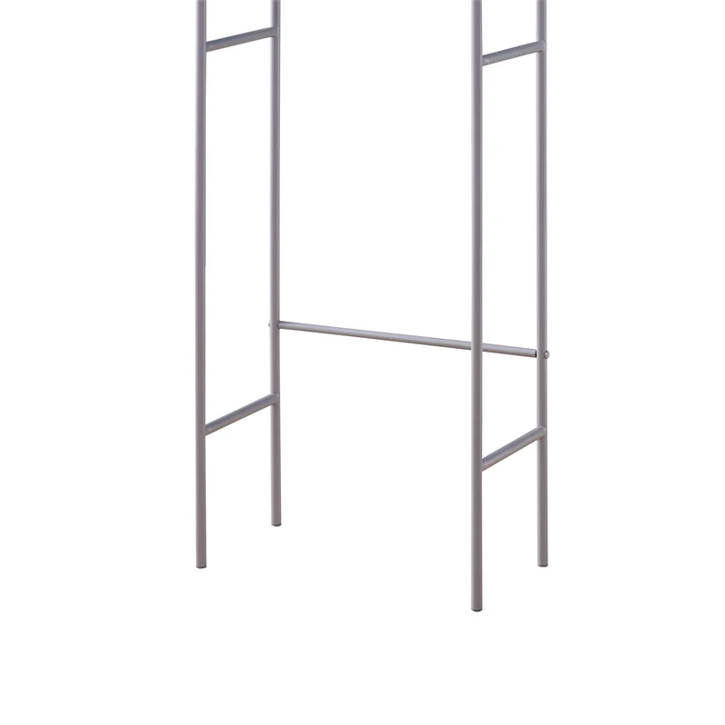 Rid 65 Inch Bath Etagere Over The Toilet Storage 3 Shelves Metal Silver 2 Rid 65 Inch Bath Etagere Over The Toilet Storage 3 Shelves Metal Silver - Image 2