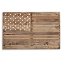 45 Inch Wood American Flag Wall Decor D-Ring Hanging Bracket Light Brown 7 45 Inch Wood American Flag Wall Decor D-Ring Hanging Bracket Light Brown -Cymax Sales 2770062 1 L