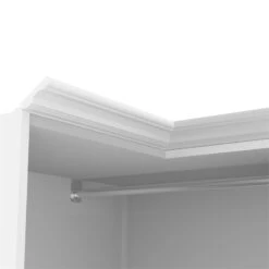 Pemberly Row 36"W Corner Engineered Wood Closet Organizer In White -Cymax Sales 2773521 10 L