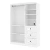 Pemberly Row 61"W Engineered Wood Closet Organizer System In White