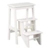 Boraam Niko 24 In Folding Step Stool In Cream Finish