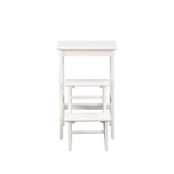 Boraam Niko 24 In Folding Step Stool In Cream Finish -Cymax Sales 331924 5 L
