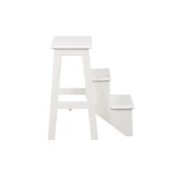 Boraam Niko 24 In Folding Step Stool In Cream Finish -Cymax Sales 331924 6 L