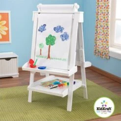 Kidkraft Deluxe Wood Easel In White -Cymax Sales 432515 2 L