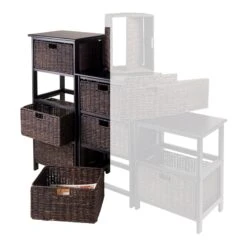 Winsome Omaha Storage Rack With 2 Foldable Baskets In Black -Cymax Sales 456660 2 L