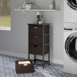 Winsome Omaha Storage Rack With 2 Foldable Baskets In Black -Cymax Sales 456660 5 L