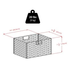 Winsome Omaha Storage Rack With 2 Foldable Baskets In Black -Cymax Sales 461263 8 L