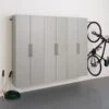 Prepac HangUps 3 Piece 90" Wooden Garage Storage Cabinet Set D In Black
