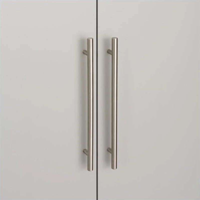 Prepac HangUps 30" Upper Storage Cabinet In Light Grey Laminate 4 Prepac HangUps 30" Upper Storage Cabinet In Light Grey Laminate - Image 4