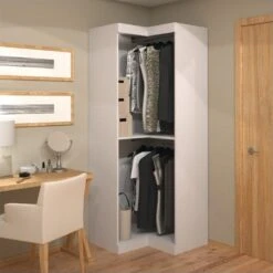 Bestar Pur 32" Corner Storage Unit In White -Cymax Sales 501504 L