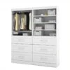 Bestar Pur 72" Storage Kit In Bark Gray