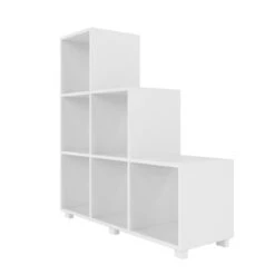 Manhattan Comfort Cascavel Wood Adjustable Storage Cubbies In White -Cymax Sales 655601 11 L