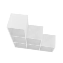 Manhattan Comfort Cascavel Wood Adjustable Storage Cubbies In White -Cymax Sales 655601 12 L